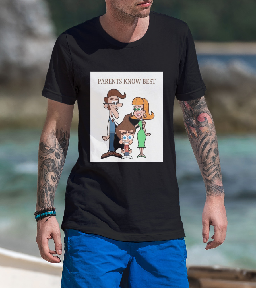 Parents Know Best Jimmy Neutron Timmy Turner Cartoon Mashup T-Shirt