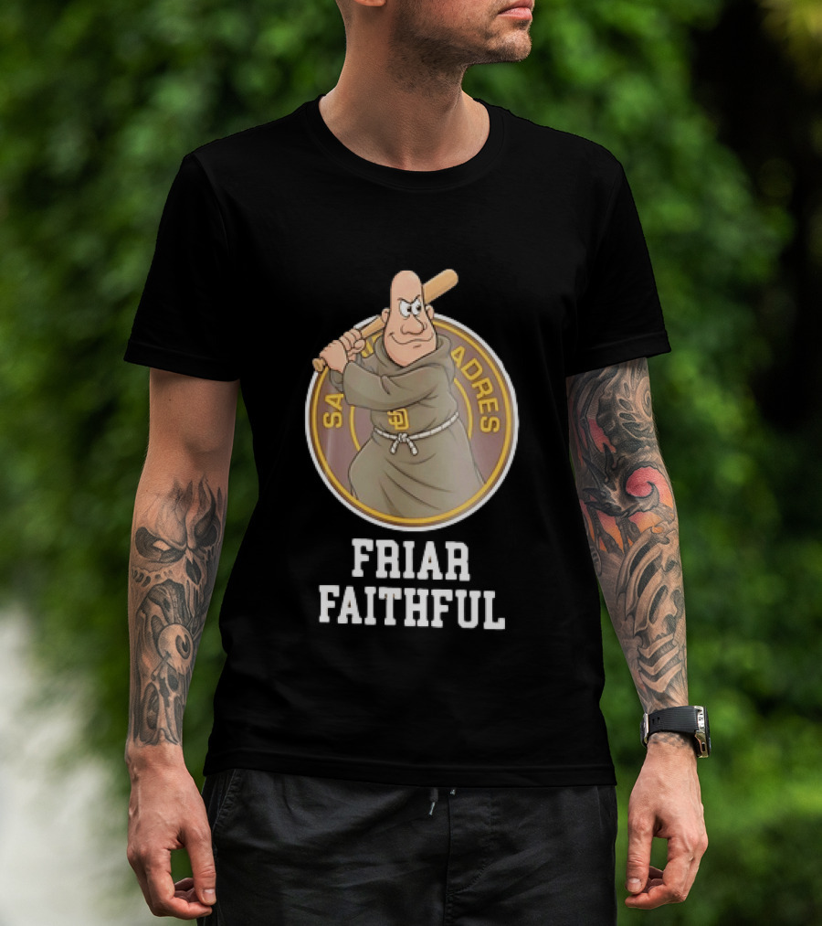 San Diego Padres Friar Faithful Baseball Fan Gear T-Shirt
