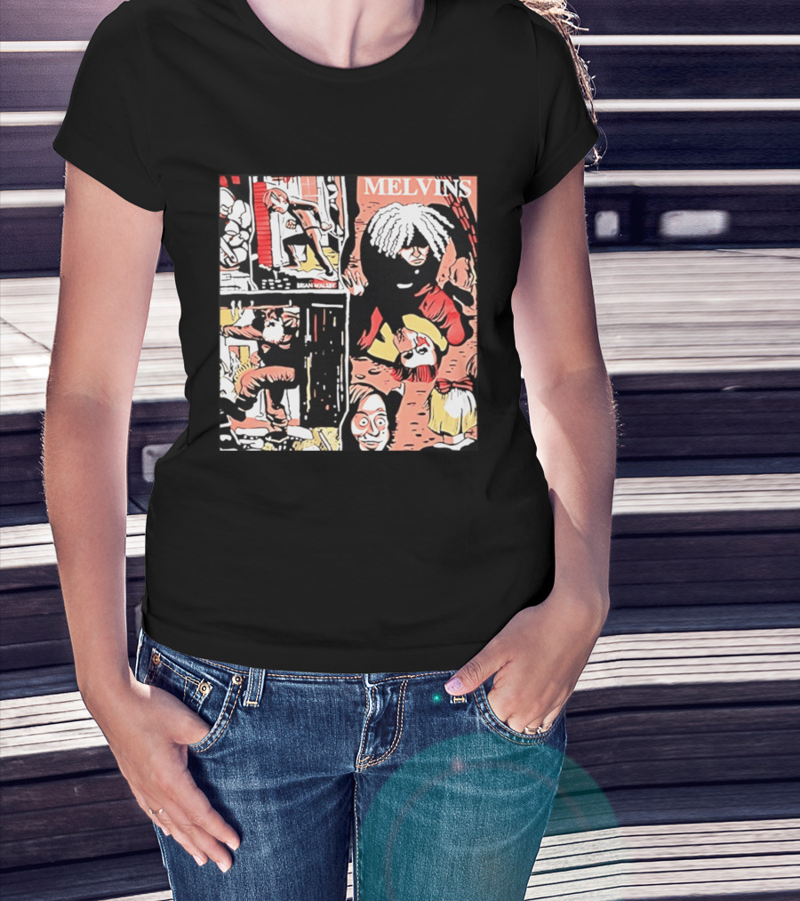 Melvins Brian Walsby Cartoon Art Alternative Rock T-Shirt