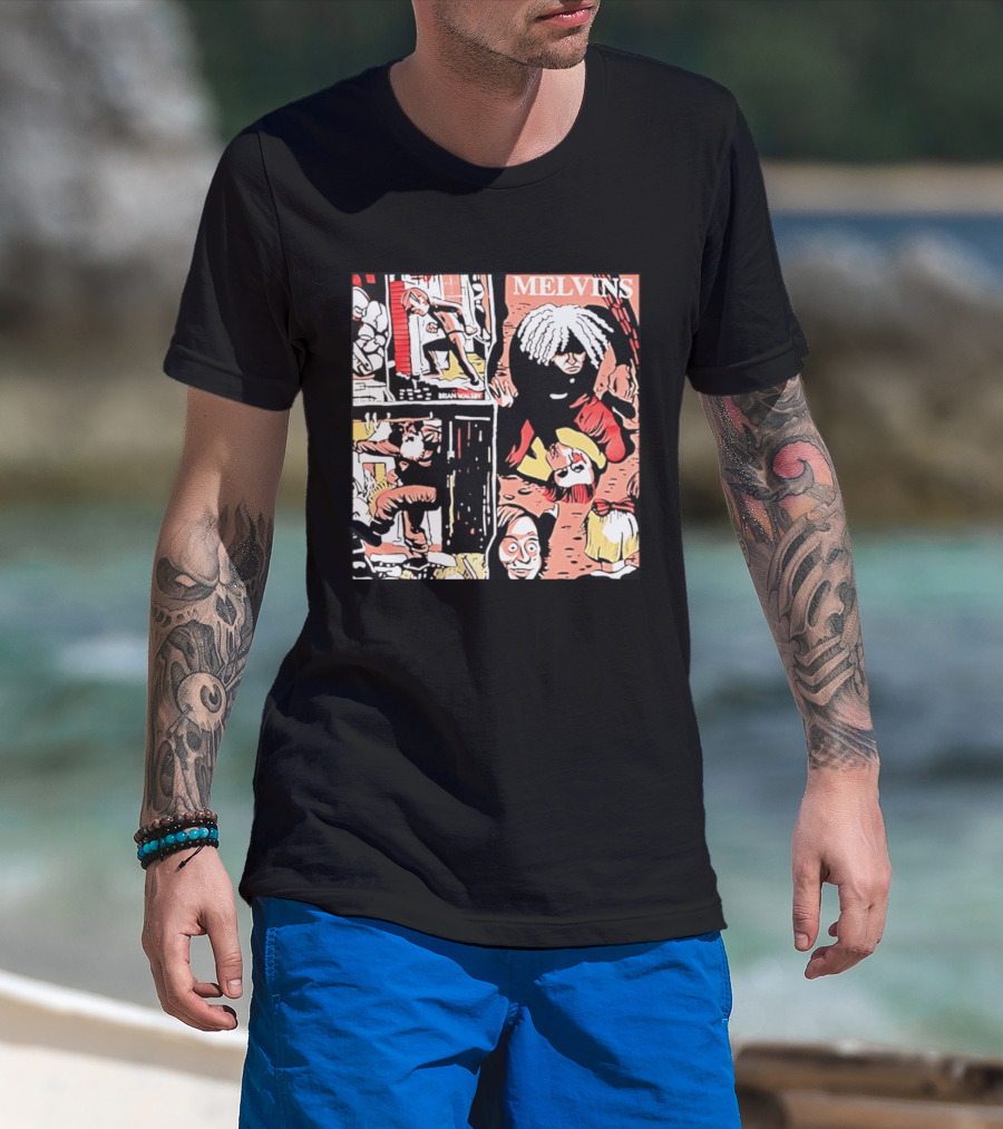 Melvins Brian Walsby Cartoon Art Alternative Rock T-Shirt