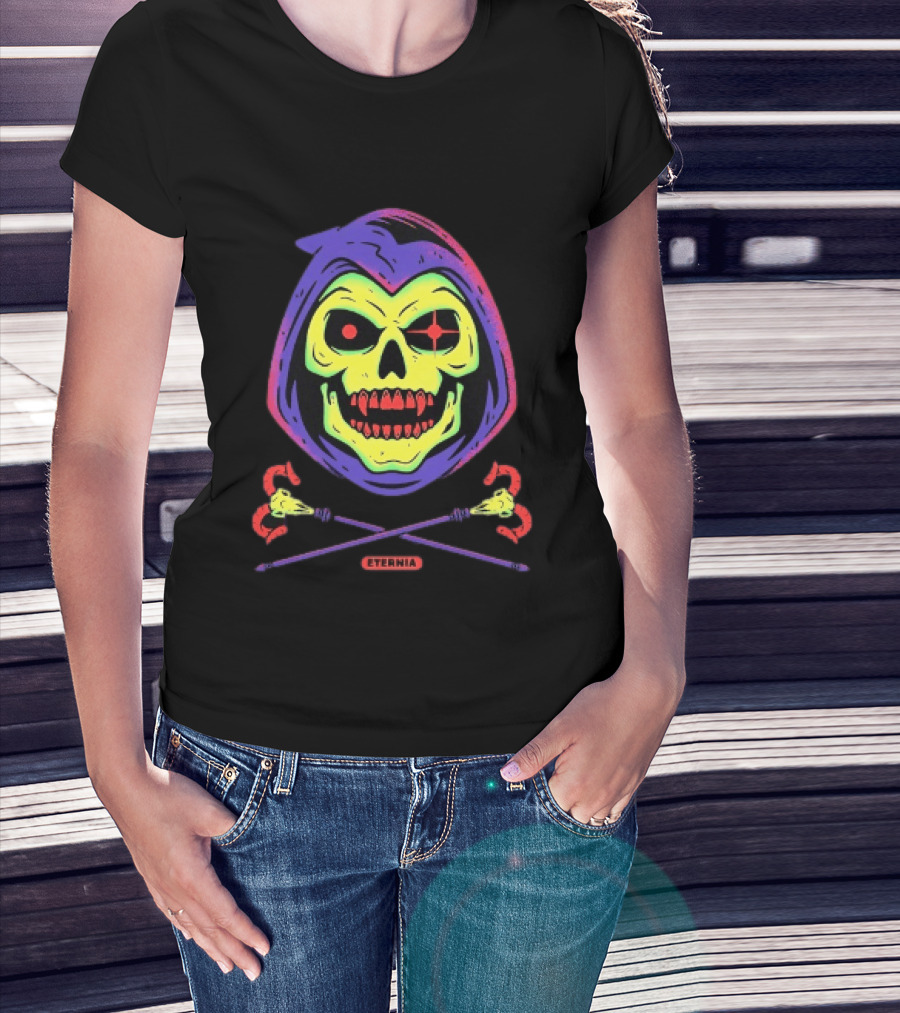 Skeletor Eternia Skull Crossbones Masters Of The Universe T-Shirt