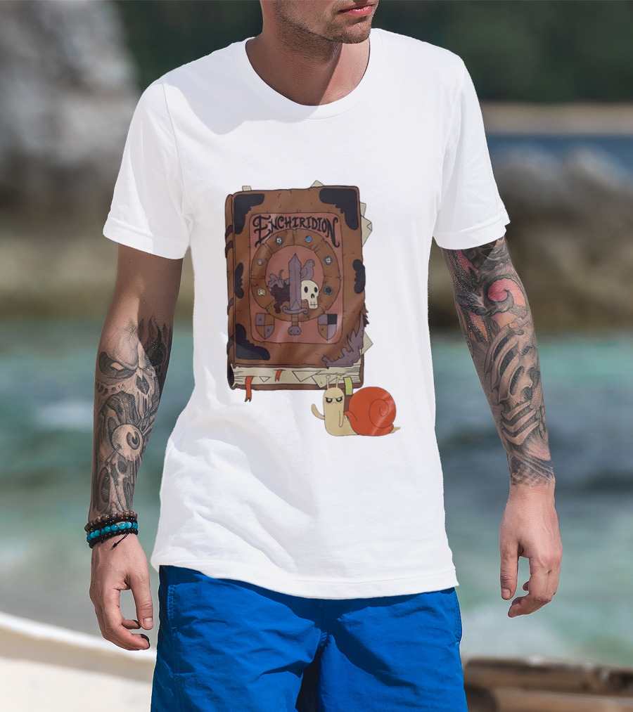 Adventure Time Enchiridion Snail Cartoon Network Book T-Shirt