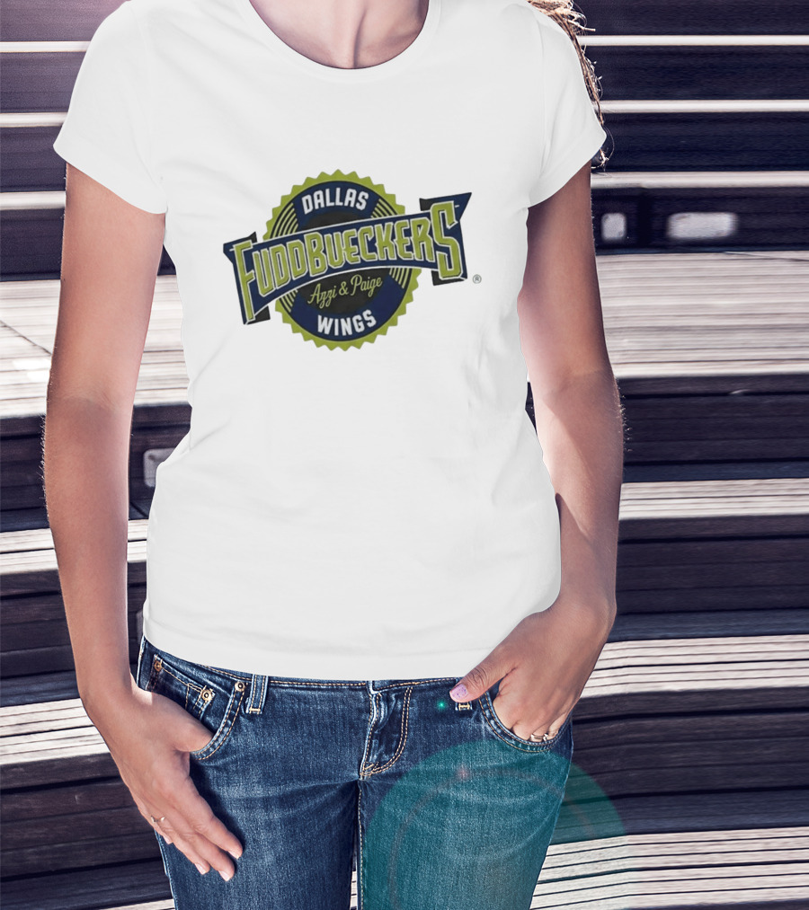 Fuddruckers Dallas Wings Azzi & Paige WNBA Basketball T-Shirt