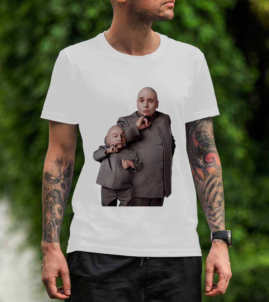 Dr Evil And Mini Me Iconic Duo Mike Myers Verne Troyer T-Shirt
