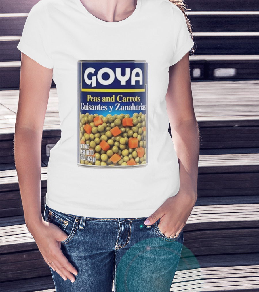 Goya Peas And Carrots Guisantes Y Zanahorias 15 Oz 425 G Canned Vegetable Mix T-Shirt