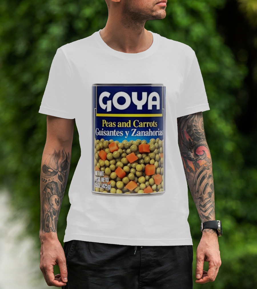 Goya Peas And Carrots Guisantes Y Zanahorias 15 Oz 425 G Canned Vegetable Mix T-Shirt