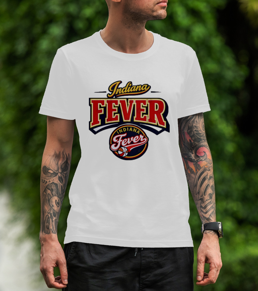 Indiana Fever WNBA Basketball Team Logo Historic T-Shirt