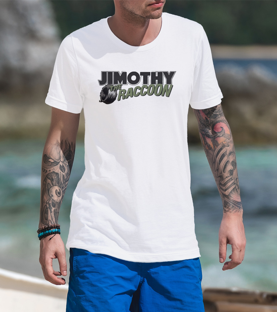 Jimothy The Raccoon Tire T-Shirt