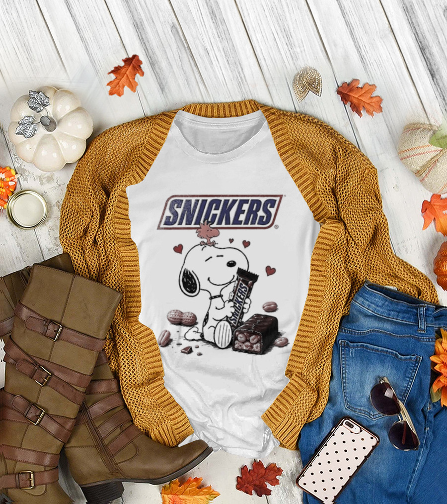 Peanuts Snoopy Woodstock Snickers You're Not You When Hungry T-Shirt