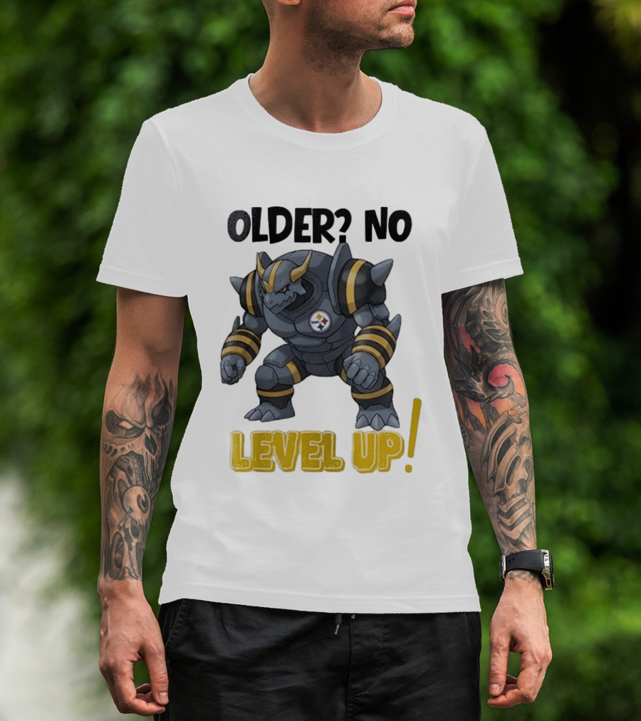 Pittsburgh Steelers X Pokémon 30th Anniversary Older No Level Up T-Shirt