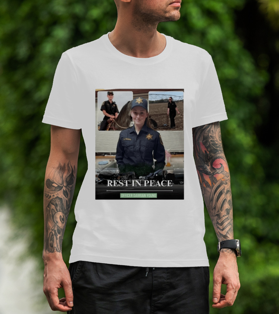 Rest In Peace Officer D. Young Memorial T-Shirt