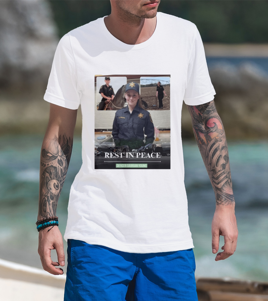 Rest In Peace Officer D. Young Memorial T-Shirt