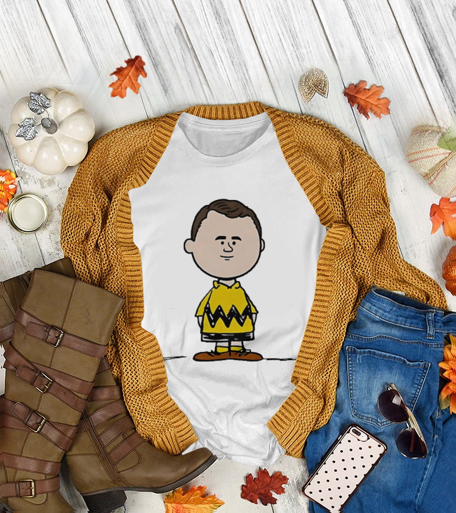 Charlie Brown Peanuts Football Wayne Rooney Mashup T-Shirt