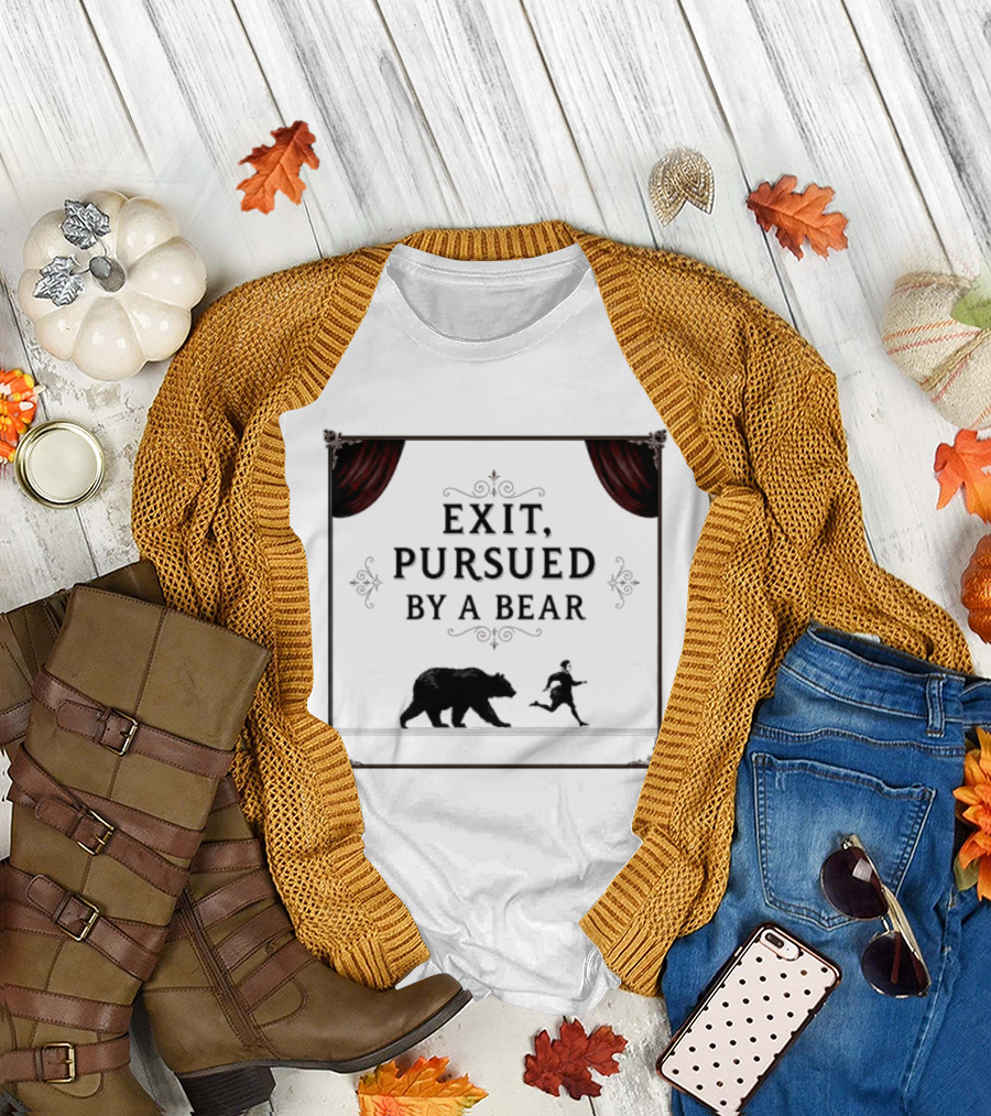 William Shakespeare The Winters Tale Exit Pursued By A Bear T-Shirt