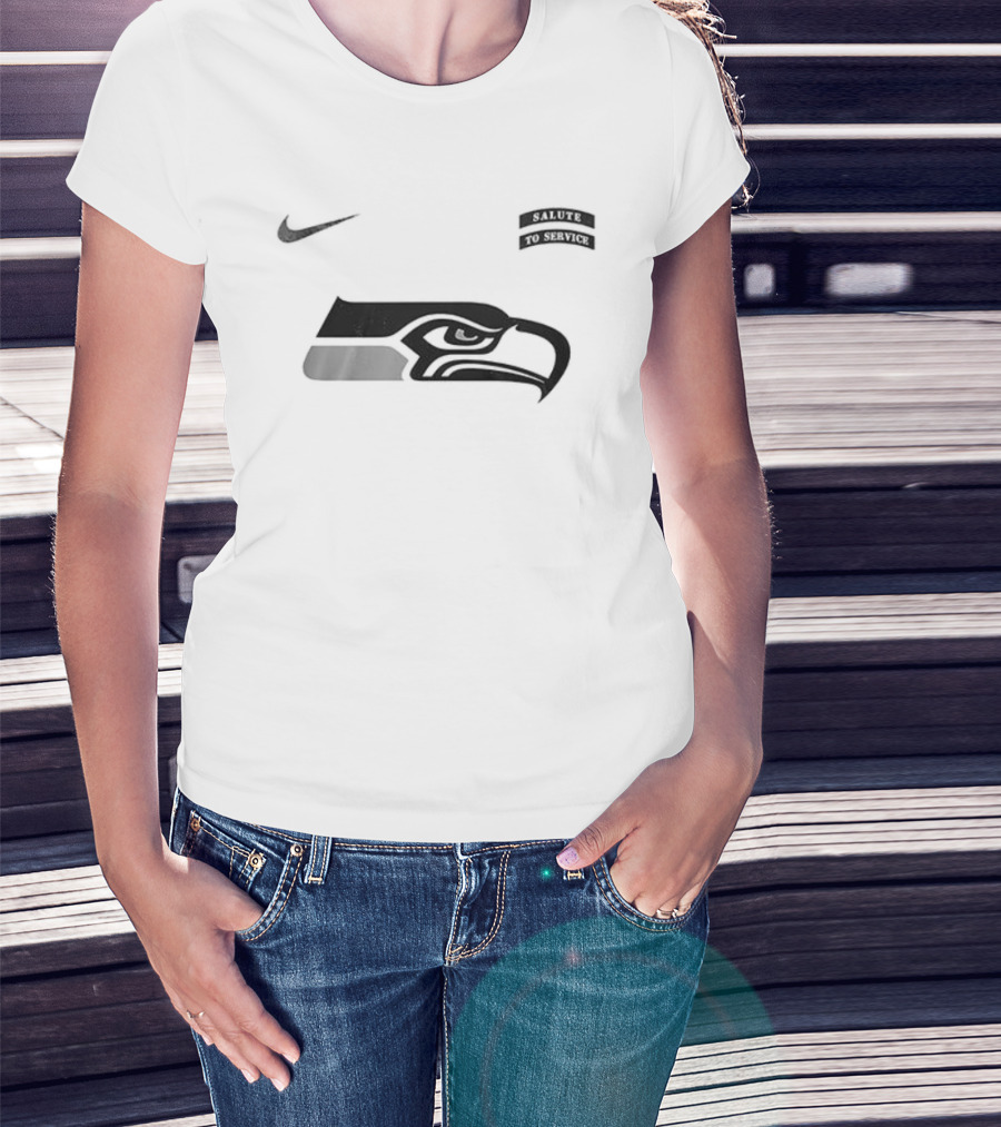 Nike Seattle Seahawks Salute To Service Name And Number T-Shirt