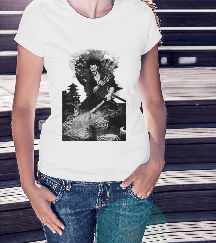 Wolverine Logan Marvel Comics Samurai Japan Sakura Cherry Blossoms Battling Warrior Scene T-Shirt