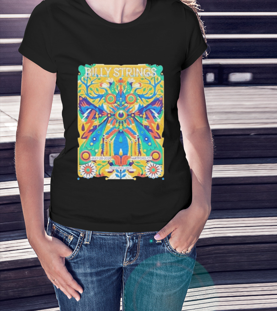 Billy Strings PeoplesBank Arena Hartford CT July 28 2026 T-Shirt