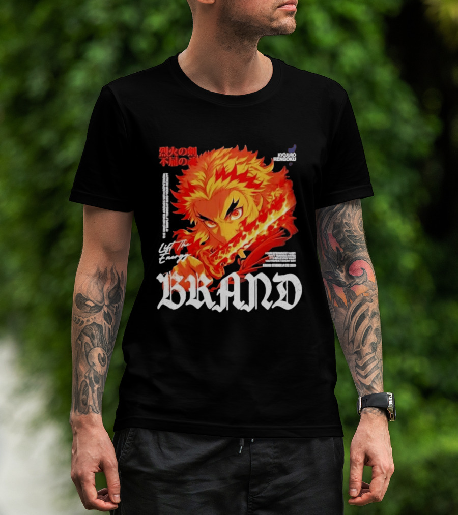 Kyojuro Rengoku Lift The Energy Flame Sword T-Shirt