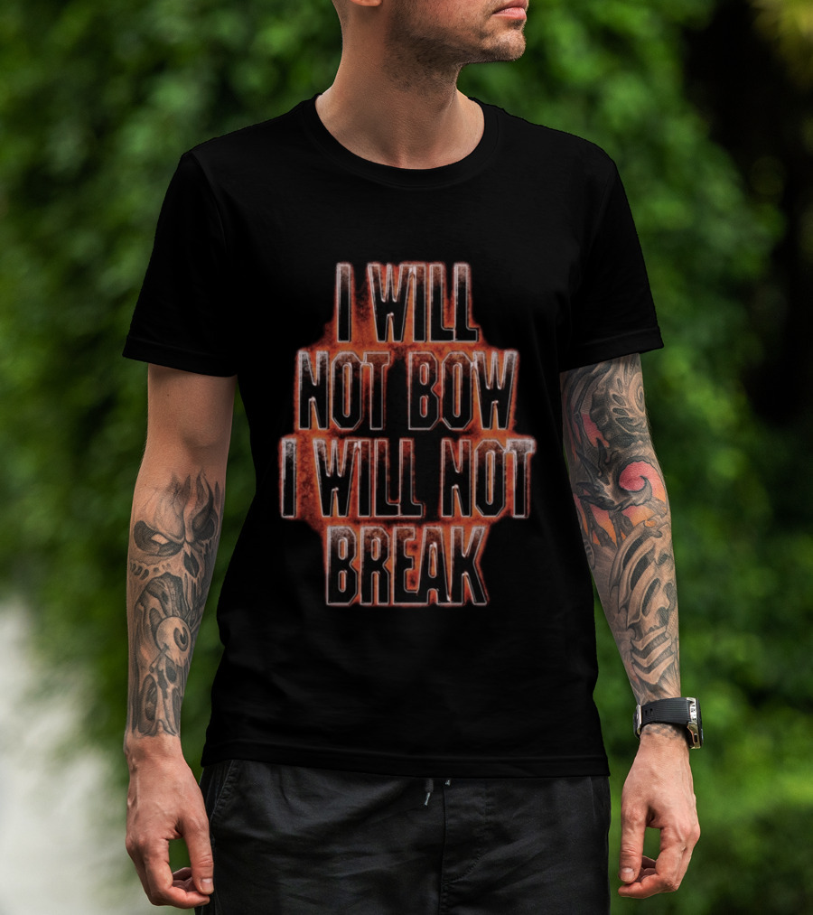 Breaking Benjamin Merchandise I Will Not Bow I Will Not Break T-Shirt