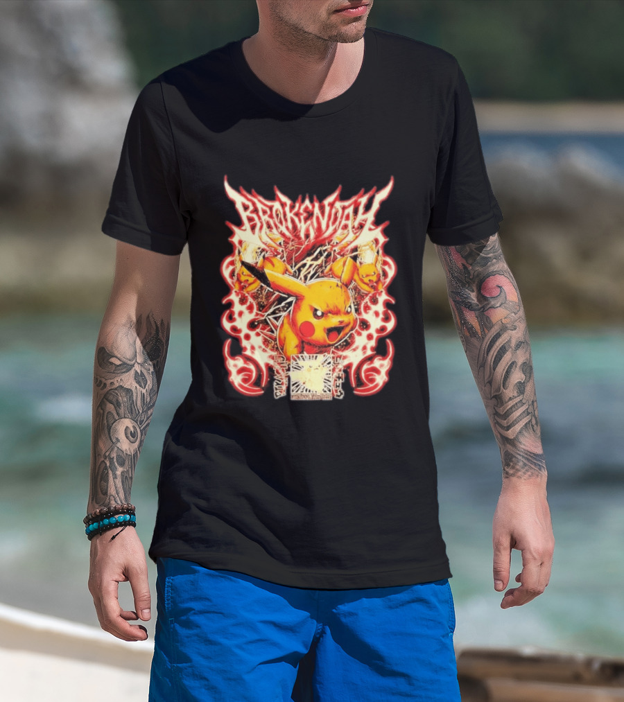 Brokendah High Voltage Pikachu Pokémon Electric Burst T-Shirt