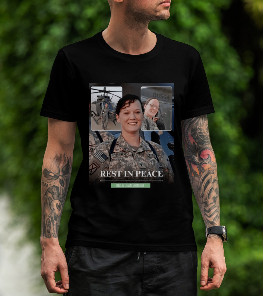Rest In Peace Billie Jean Grinder Us Army Service T-Shirt