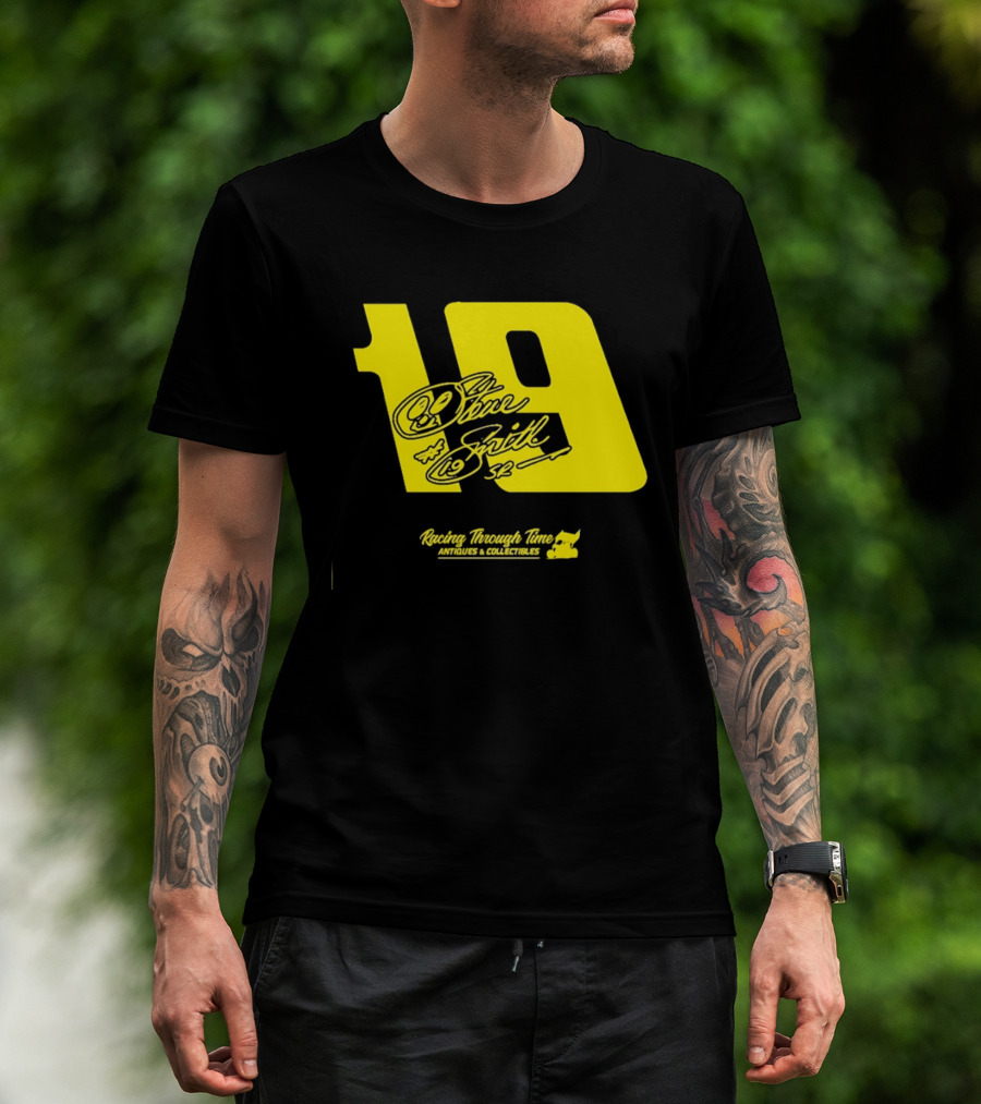 Steve Smith Sr 19 Racing Through Time Antiques Collectibles T-Shirt
