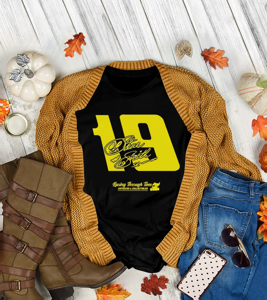 Steve Smith Sr 19 Racing Through Time Antiques Collectibles T-Shirt