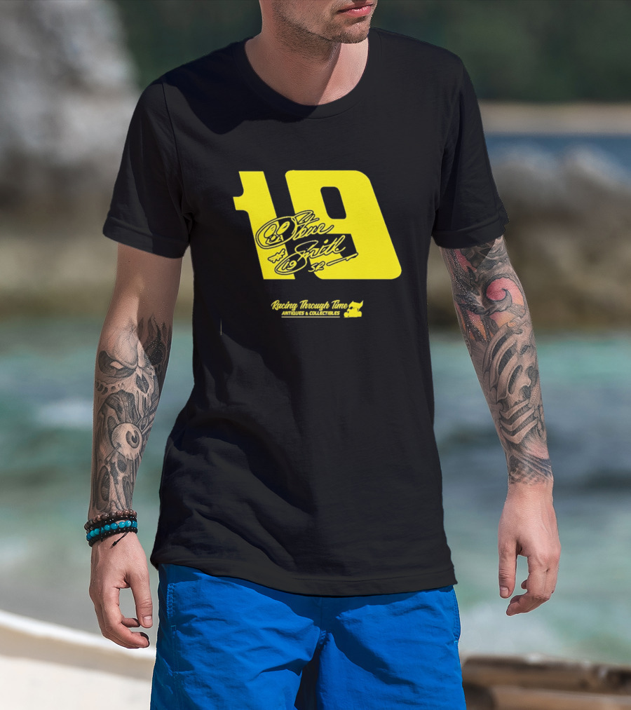 Steve Smith Sr 19 Racing Through Time Antiques Collectibles T-Shirt
