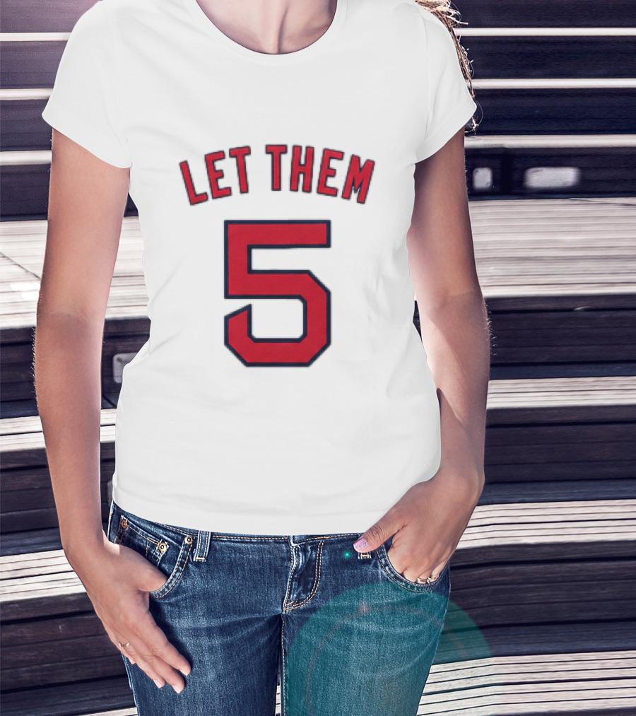 2026 Red Sox Let Them 5 Jersey Giveaway Red Sox Promotion T-Shirt