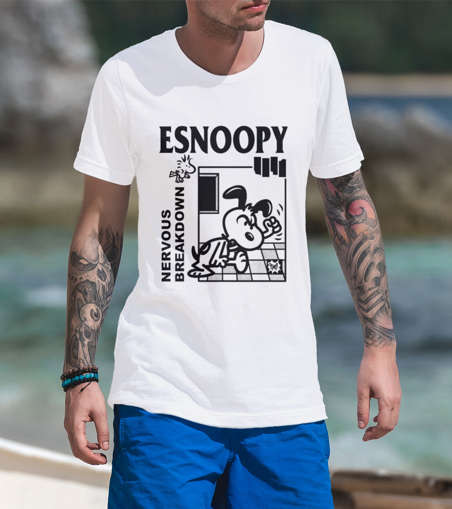 ESNOOPY Nervous Breakdown Comic T-Shirt