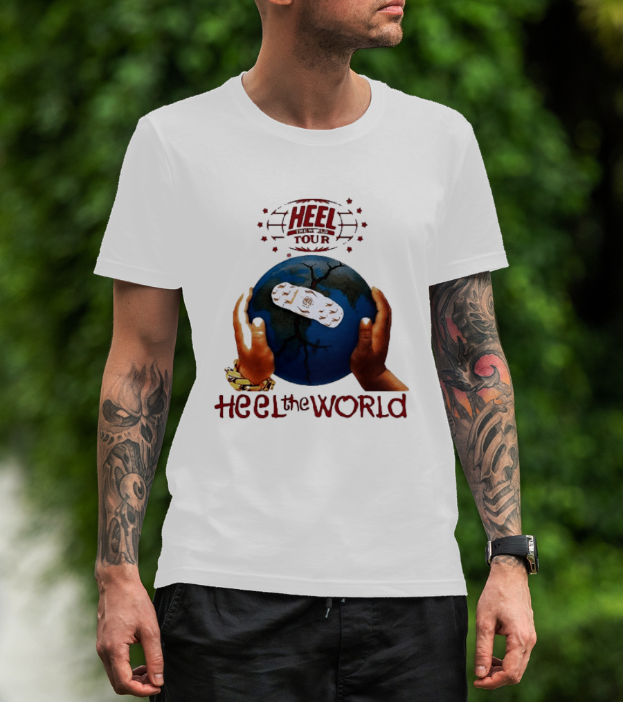 Westside Gunn Heel The World Tour Griselda Bandaged Earth And Hands T-Shirt
