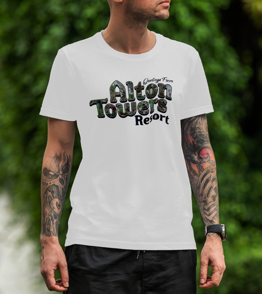 Greetings From Alton Towers Resort Theme Park Adventure T-Shirt