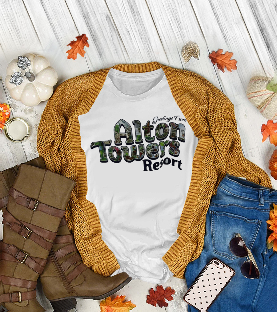 Greetings From Alton Towers Resort Theme Park Adventure T-Shirt