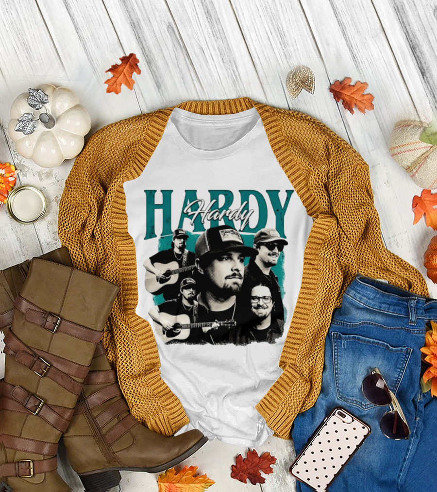 Hardy Country Music Singer Montage Collage T-Shirt