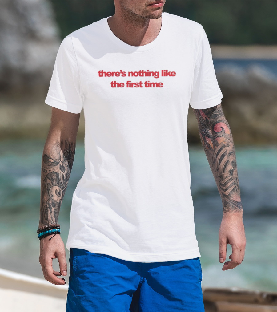 Lake Drive Store There's Nothing Like The First Time Cherry Crop T-Shirt