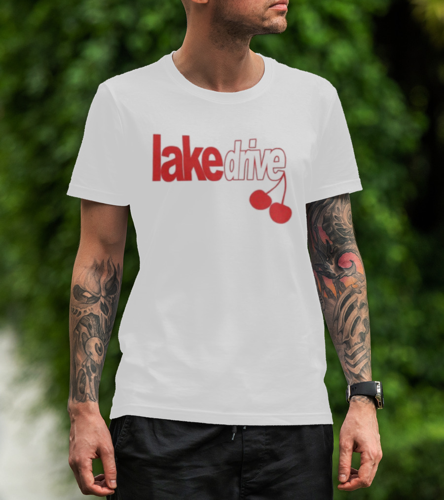Lake Drive Cherry Ringer Retro Style Vibes T-Shirt