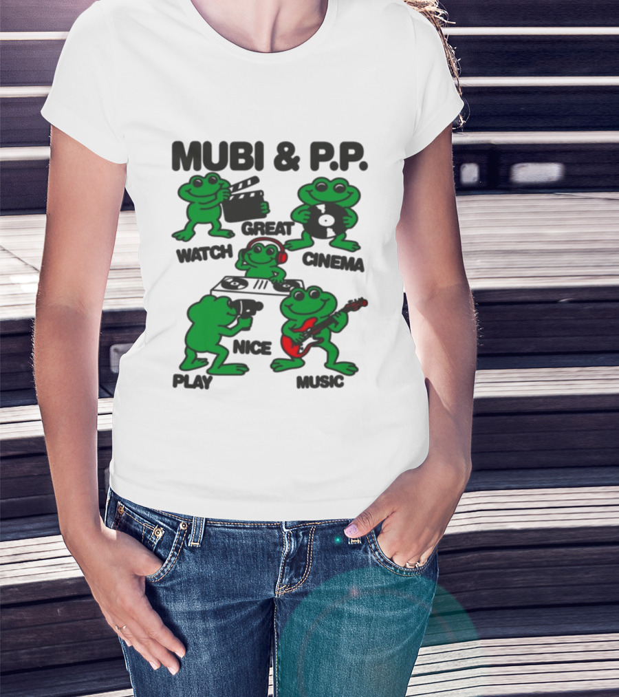 Mubi & P.P. Great Cinema Play Nice Music T-Shirt