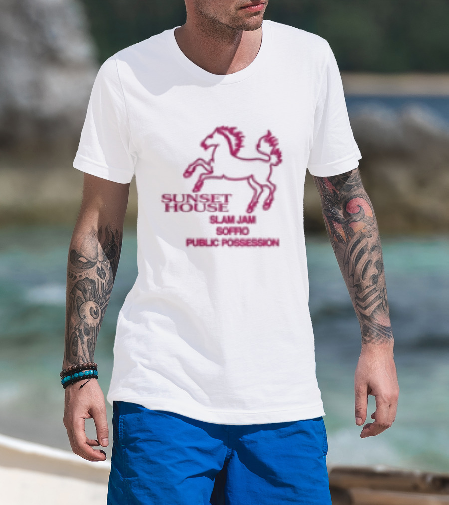 Public Possession Store Slam Jam Soffio Sunset House T-Shirt