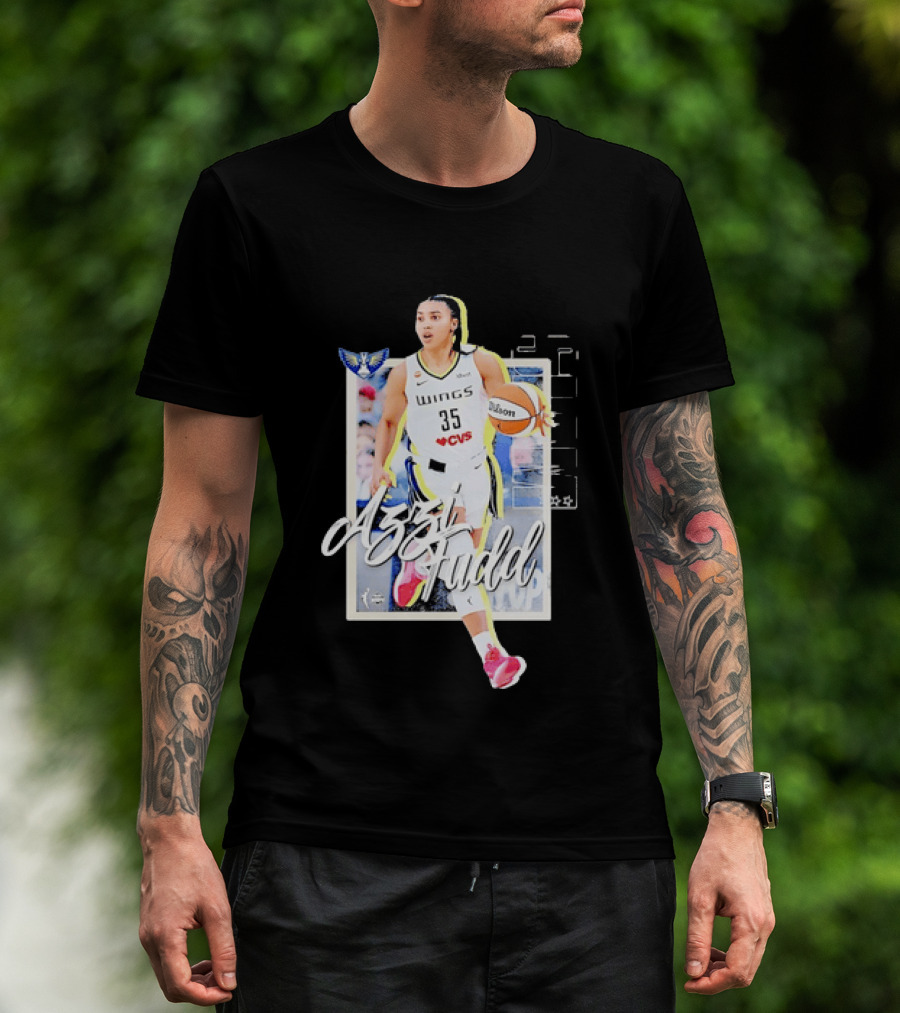 Azzi Fudd Dallas Wings 35 Basketball WNBA Slam Magazine Cover Sports Fashion T-Shirt