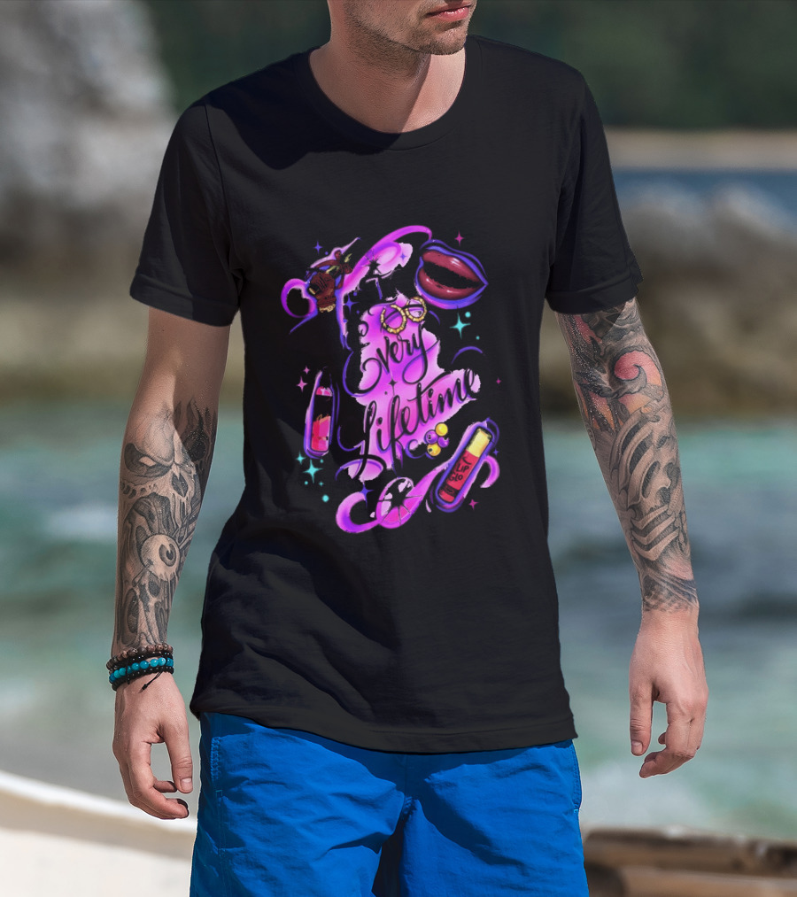 In Every Lifetime Hustle Lip Glo Airbrush T-Shirt