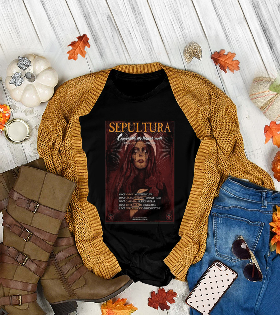 Sepultura Celebrating The Thorn Of Death Final Latin America Tour 2026 T-Shirt
