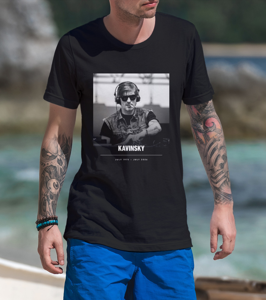 Kavinsky July 1975 July 2026 Retro DJ T-Shirt