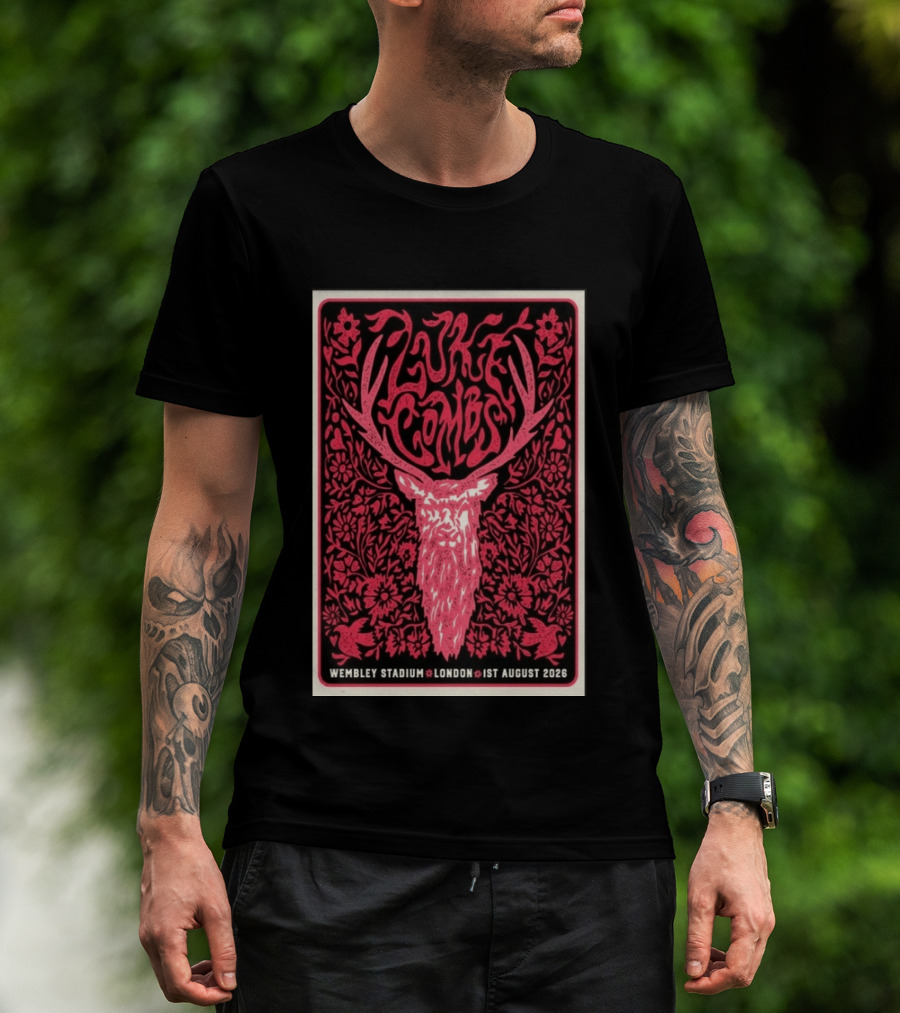 Luke Combs Wembley Stadium London 1st August 2026 Floral Antler T-Shirt