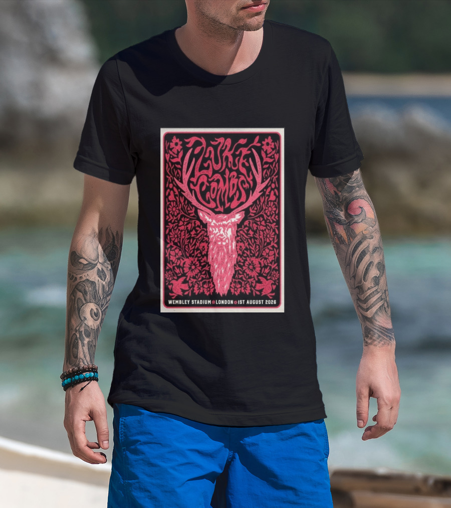 Luke Combs Wembley Stadium London 1st August 2026 Floral Antler T-Shirt