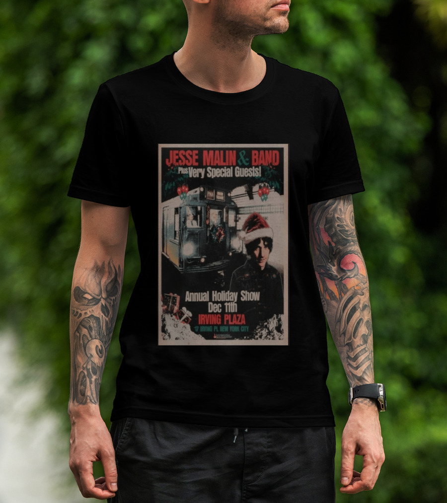 Jesse Malin & Band Special Guests Annual Holiday Show Dec 11th Irving Plaza New York City T-Shirt