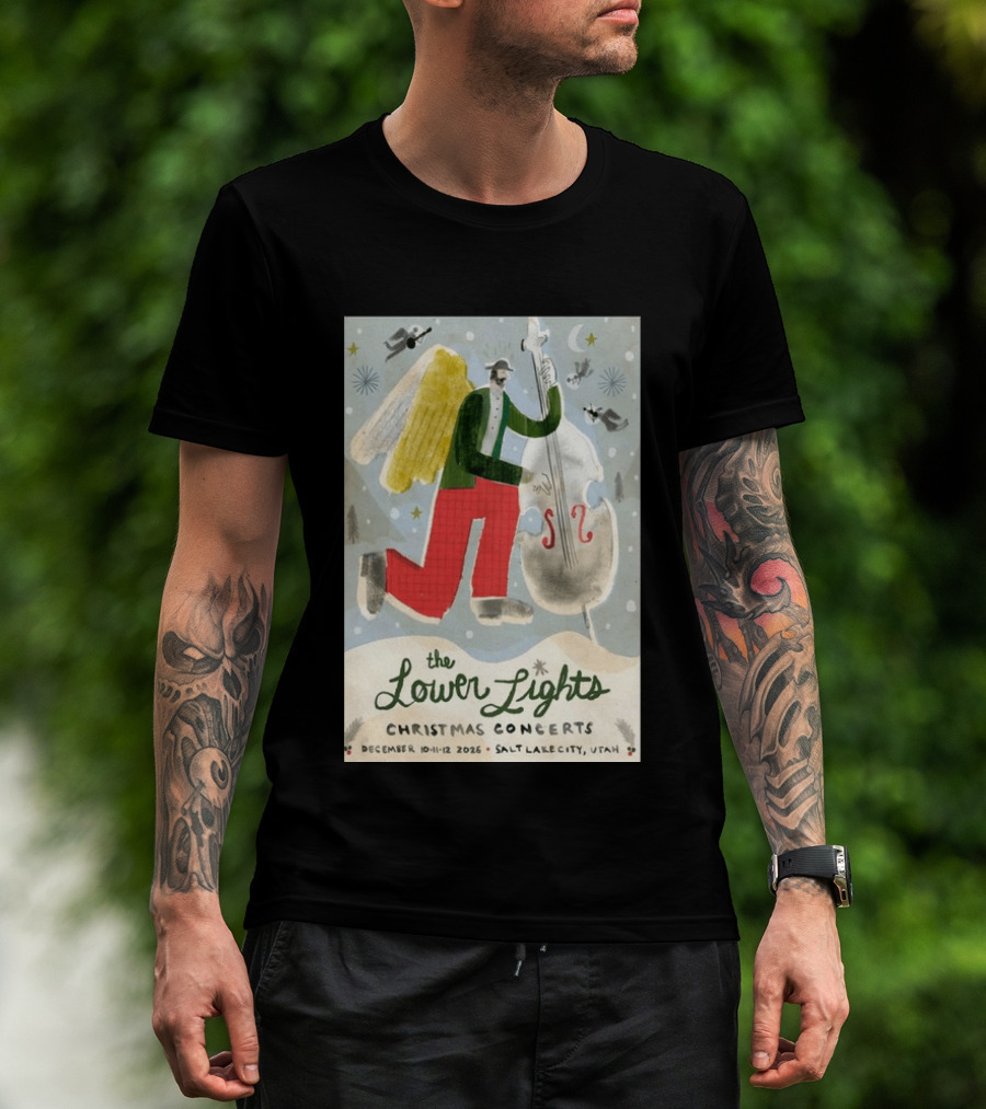 The Lower Lights Christmas Concerts December 10 11 12 2026 Salt Lake City Utah Angel T-Shirt