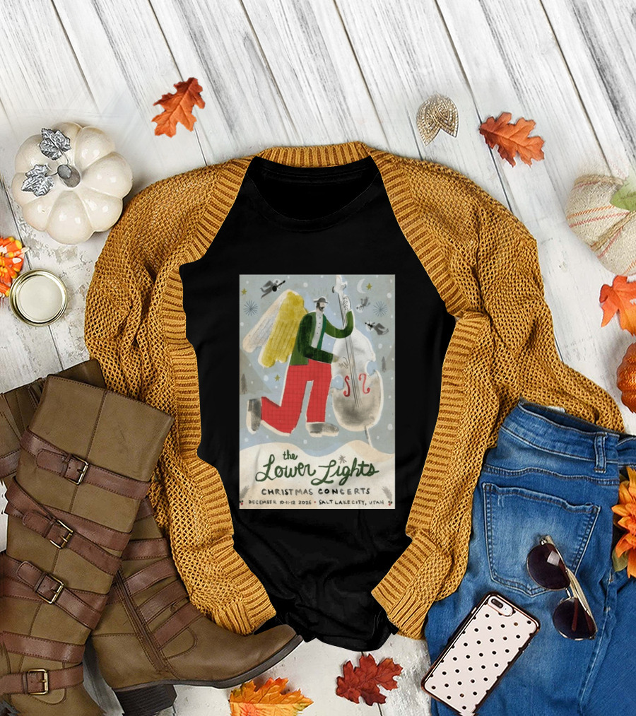 The Lower Lights Christmas Concerts December 10 11 12 2026 Salt Lake City Utah Angel T-Shirt