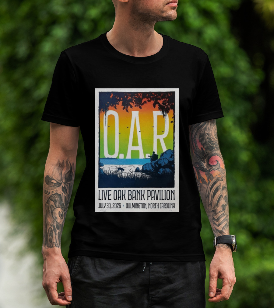 O.A.R. Live Oak Bank Pavilion July 30 2026 Wilmington North Carolina T-Shirt
