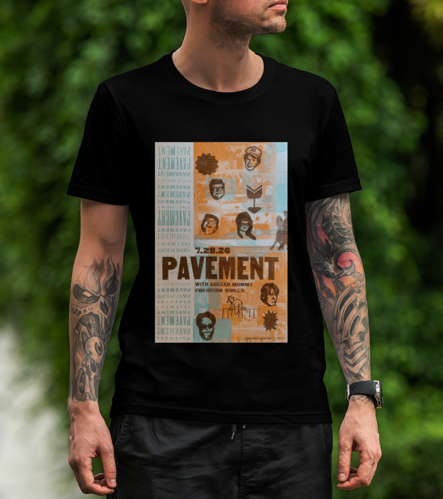 Pavement With Soccer Mommy Ryman Auditorium Nashville July 28 2026 T-Shirt