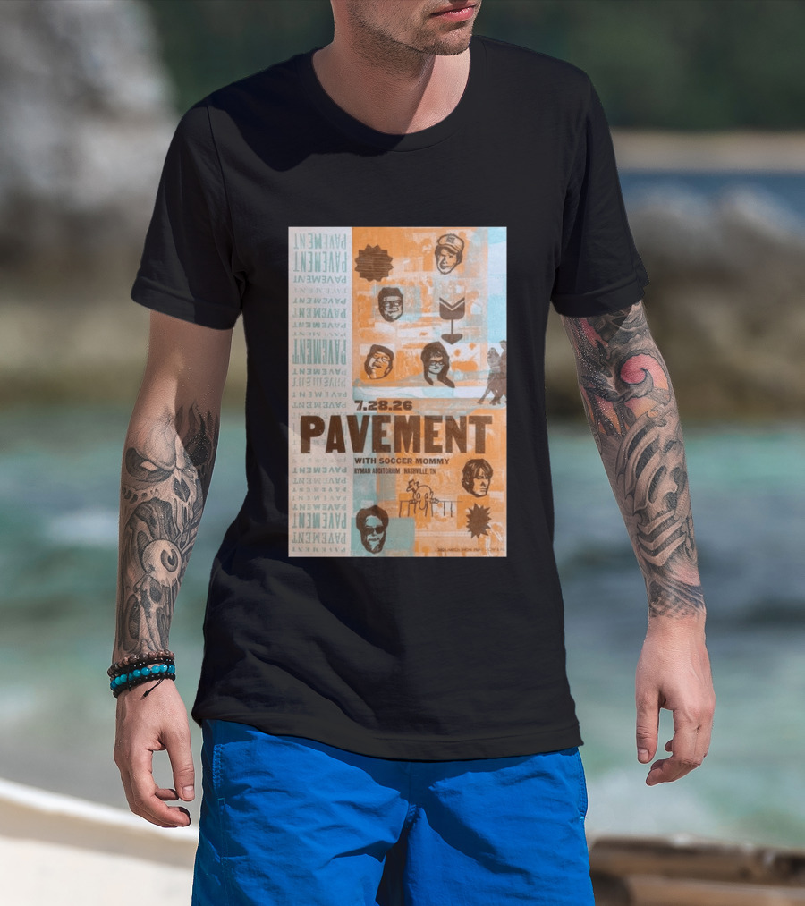 Pavement With Soccer Mommy Ryman Auditorium Nashville July 28 2026 T-Shirt